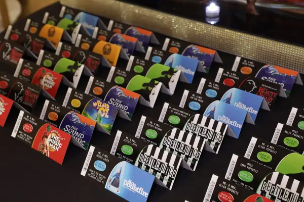 Broadway Themed Place Cards