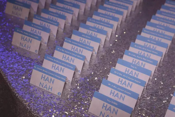 Bat Mitzvah Logo Place Cards