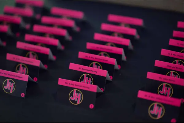 Bat Mitzvah Logo Place Cards