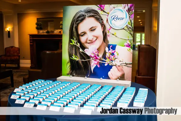 Blowup Photo Seating Card Display