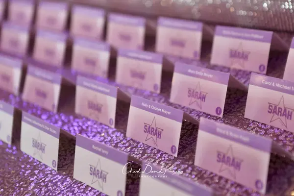 Bat Mitzvah Logo Place Cards