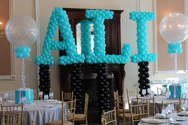 Tiffany Name in Balloons