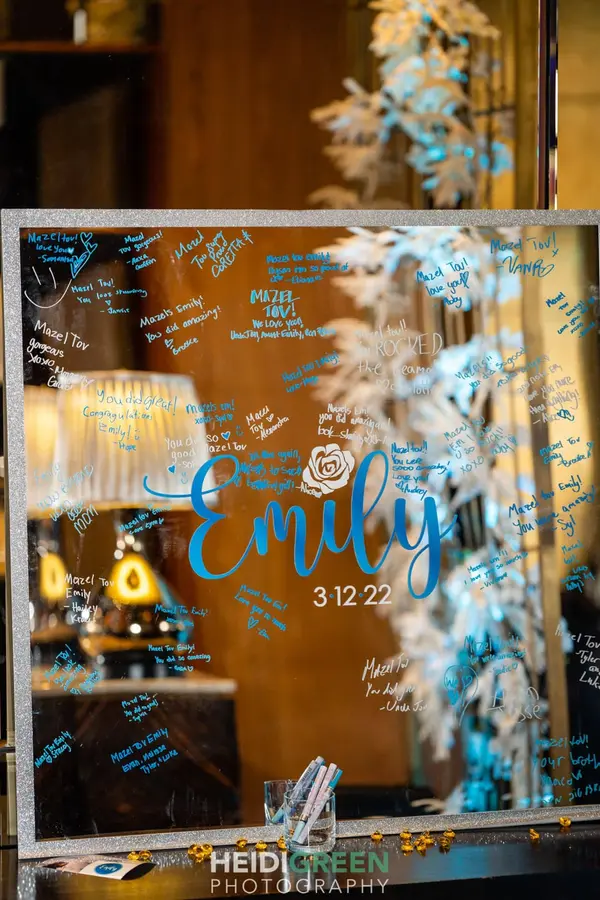 Mirror Sign in Board