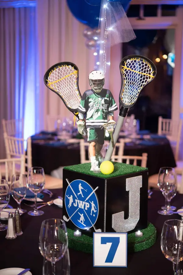Lacrosse Themed Centerpiece