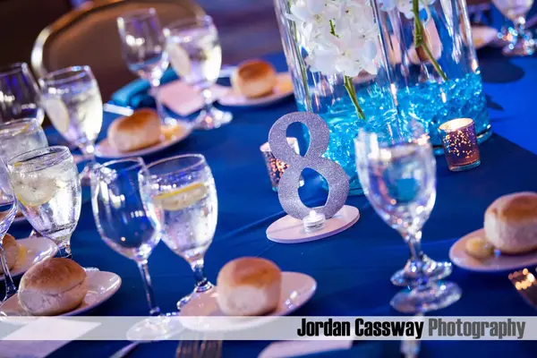 Glittered Table Number