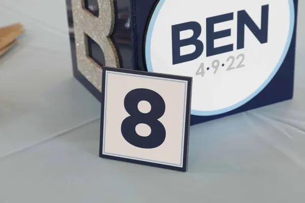 Table Number Sign