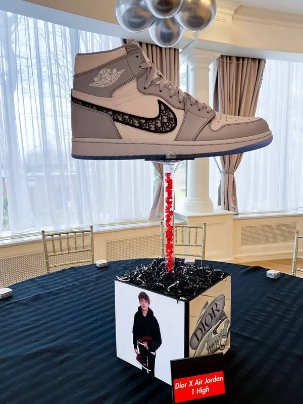Sneaker Themed Centerpiece
