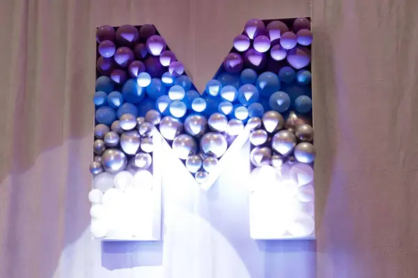 Mosaic Letter Balloon Sculpture