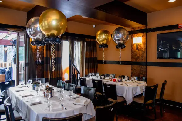 Cubes and Metallic Orbz Centerpieces