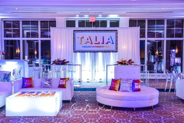 Bat Mitzvah Logo Backdrop