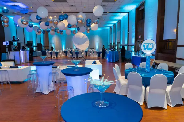 Turquoise Blue Uplighting