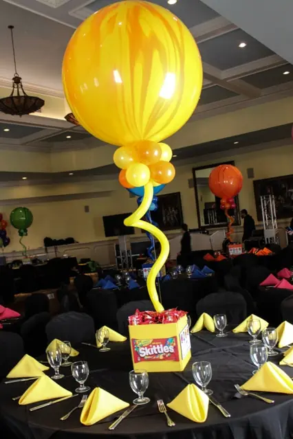 Candy Centerpiece with Marble Balloon