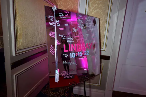 Bat Mitzvah Mirror Sign in Board