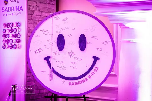 Smiley Face Sign in Board
