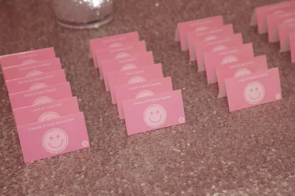Bat Mitzvah Logo Place Cards