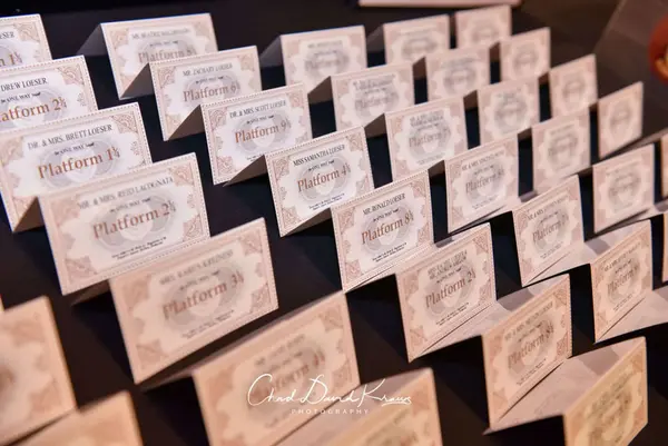 Hogwarts Ticket Place Cards