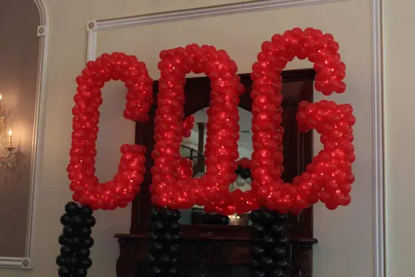 Initials Name in Balloons Sculpture