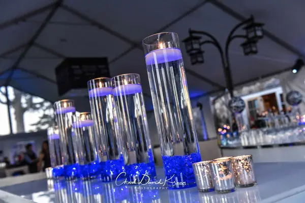 LED Cylinders Centerpiece