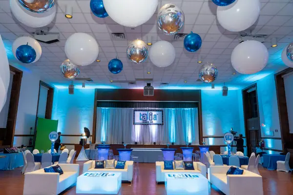 Blue LED Lounge Setup