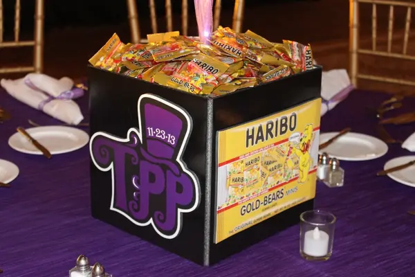 Candy Photo Cube Centerpiece