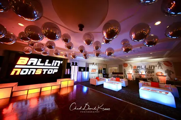 Metallic Silver Ceiling Orbz