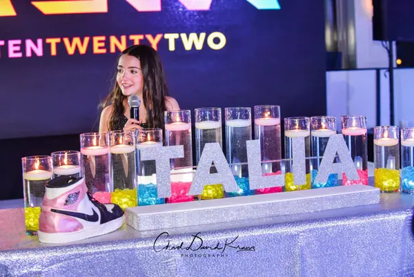 Neon Candle Lighting Display