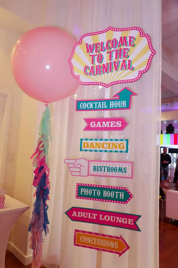 Carnival Directional Sign
