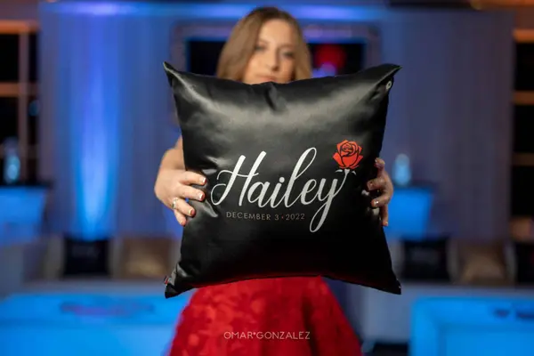 Red Rose Logo Pillow