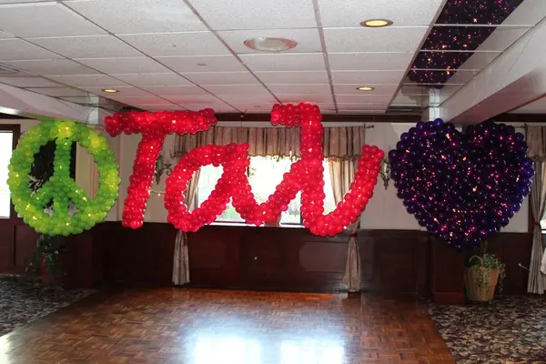 Pink Name in Balloons