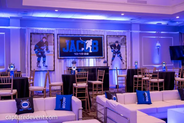 Hockey Themed Backdrop