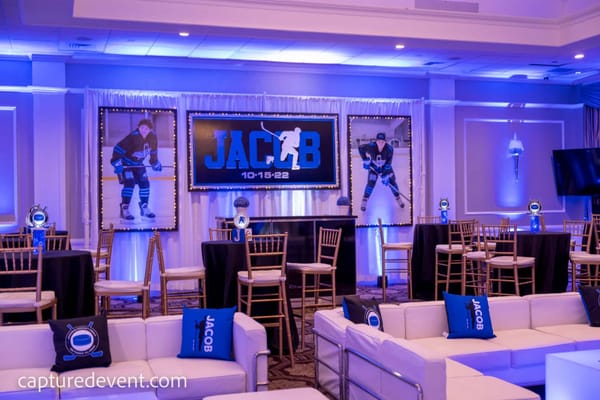 Hockey Themed Backdrop