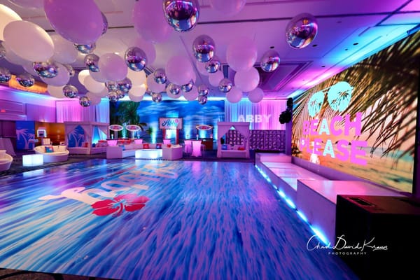 Tropical Themed Bat Mitzvah