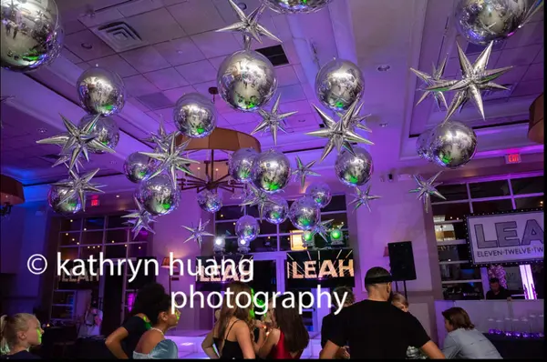 Metallic Silver Starburst Ceiling