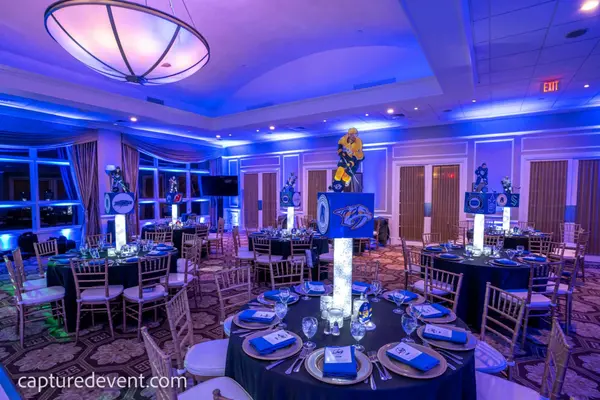 Royal Blue Uplighting