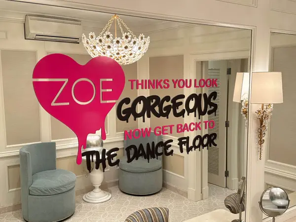Mirror Decal in Bathroom