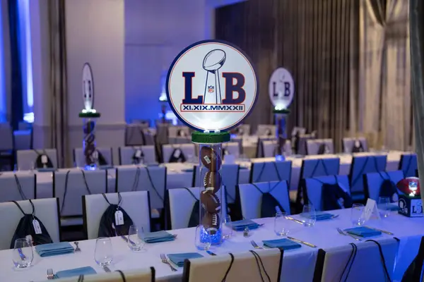 Football Themed Logo centerpiece