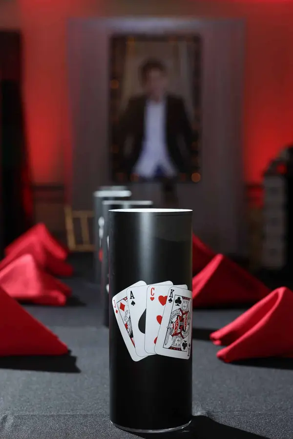 Casino Themed Logo Centerpiece