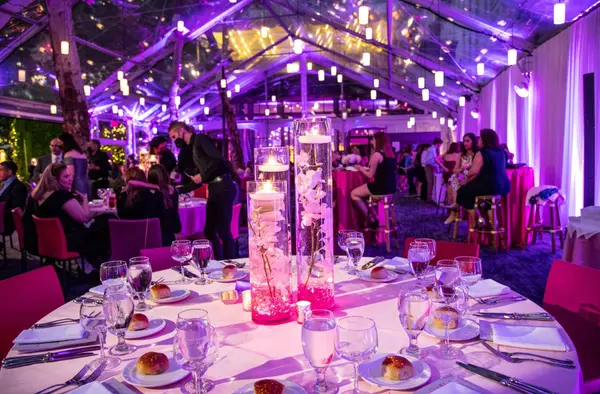 Hot Pink Orchid Centerpiece