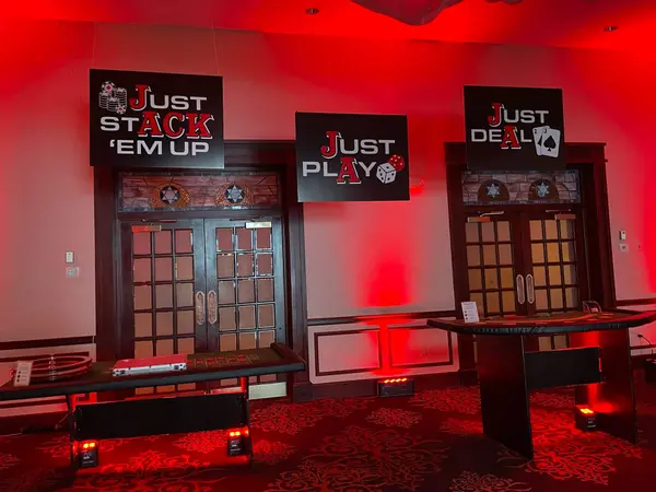Casino Themed Game Signage