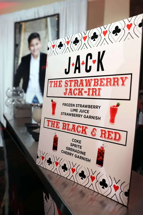 Casino Themed Drink Sign