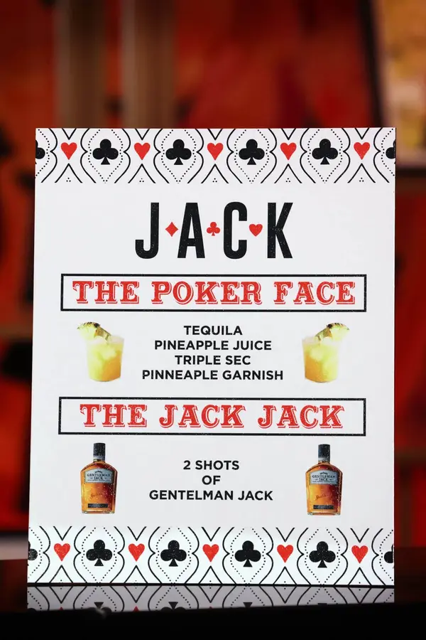 Casino Themed Drink Sign