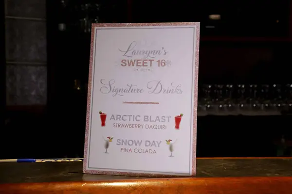 Custom Signature Drink Sign