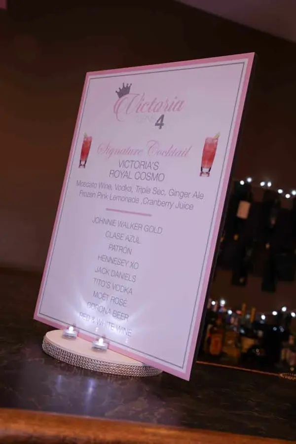 Custom Drink Sign