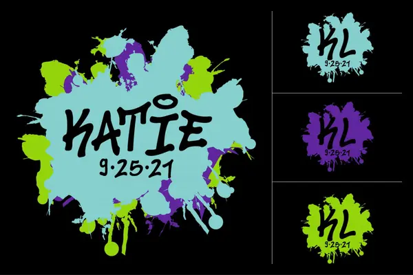 Splatter Paint Girl Logo