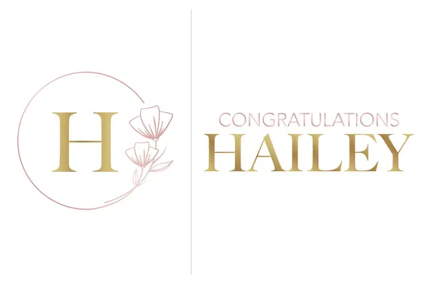 Rose Themed Graduation Logo