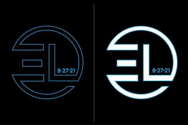 Neon Initial Monogram